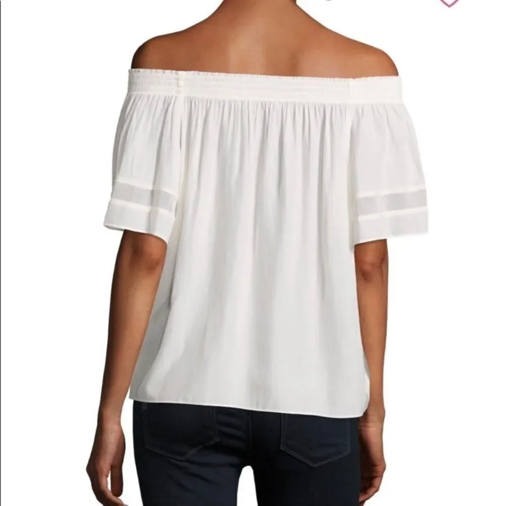 Ramy Brook | Silk Off Shoulder Smocked Jessica Top